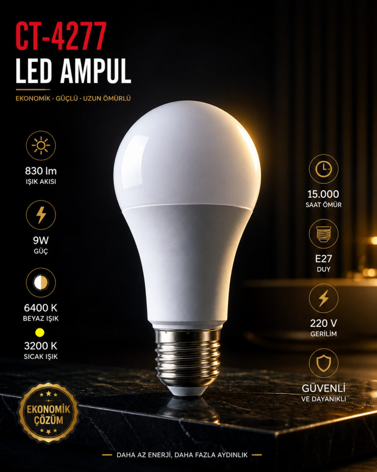 CATA CT-4277 9w LED Ampul