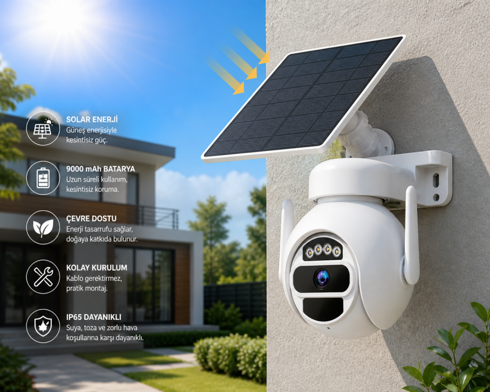 CATA CT-4052 Akıllı Solar WiFi Kamera