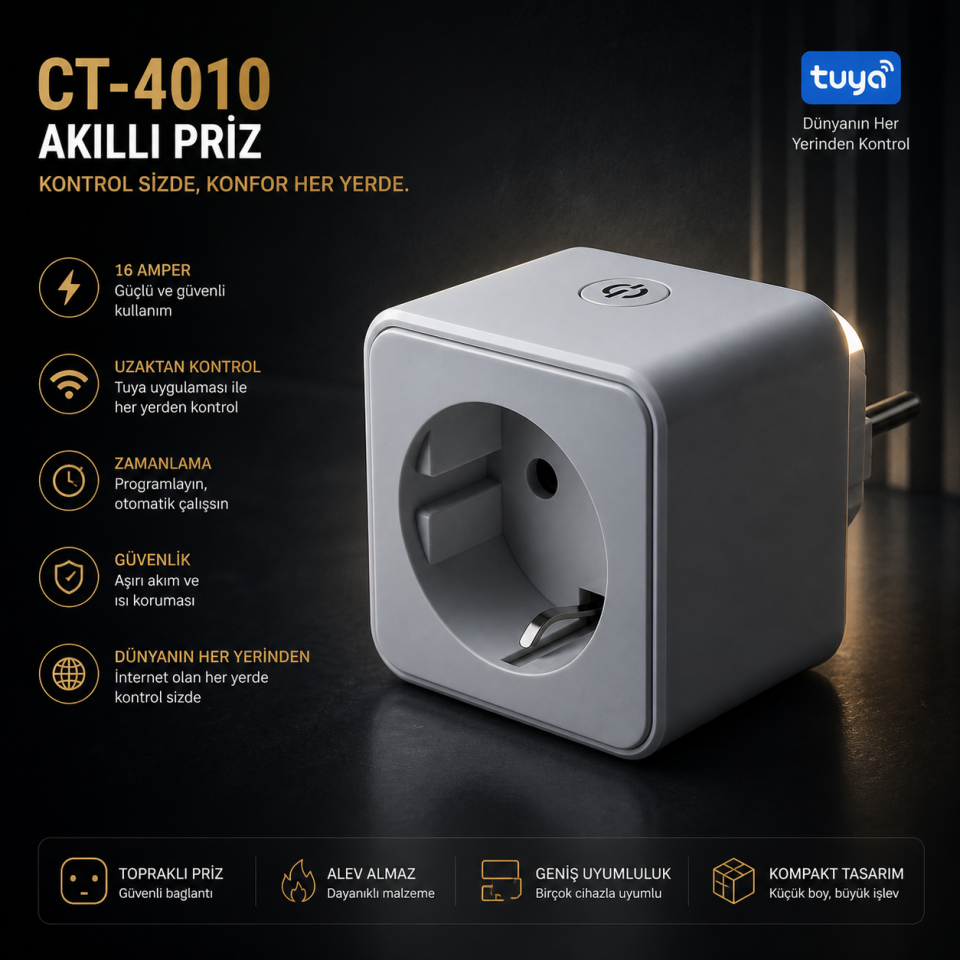 CATA CT-4010 Wifi Akıllı Priz
