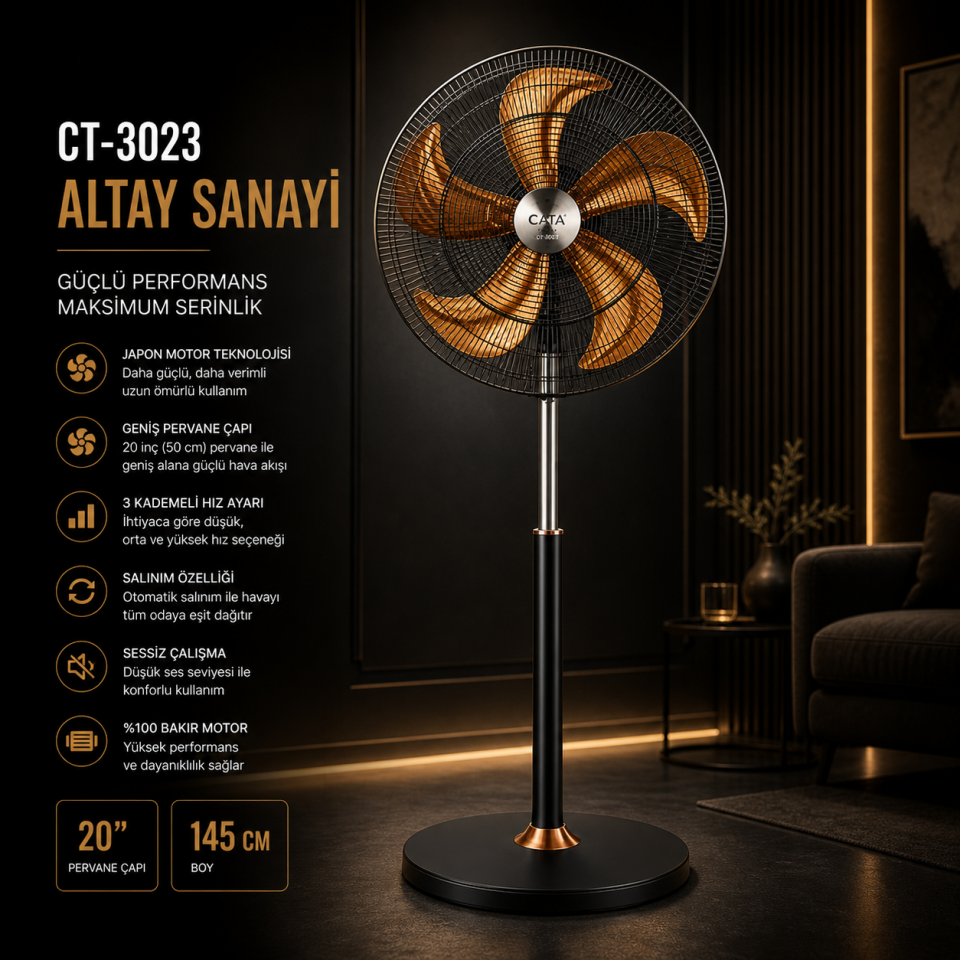 CATA CT-3023 Altay Sanayi Vantilatör