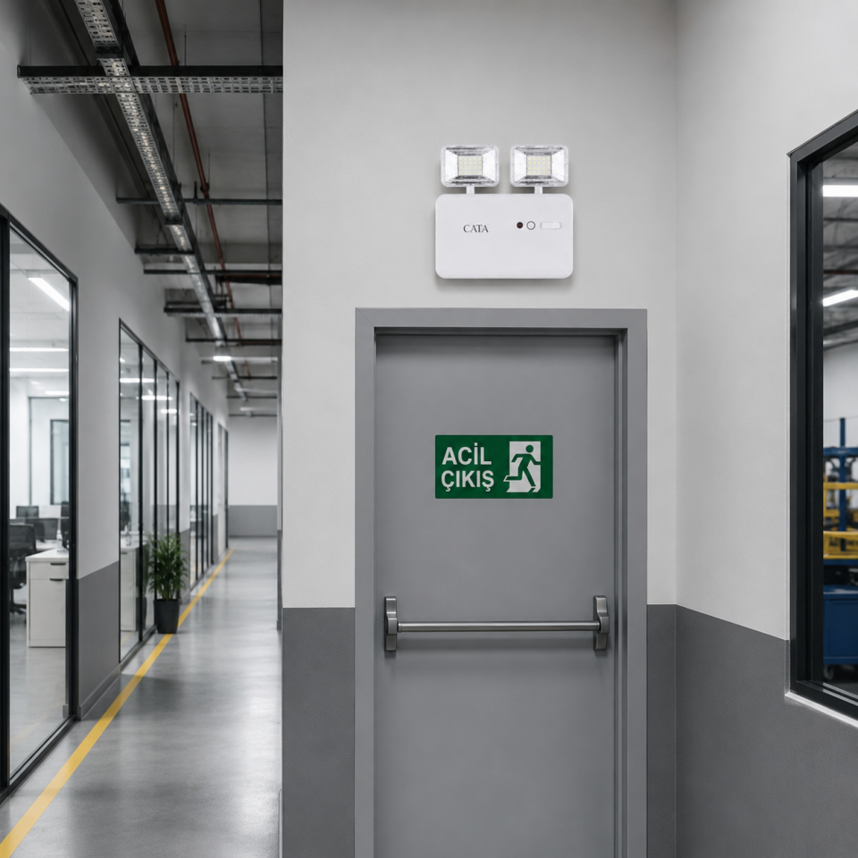 Cata CT-9171 Nil 2x5W LEDli Şarjlı Işıldak 3 Saat Acil Aydınlatma