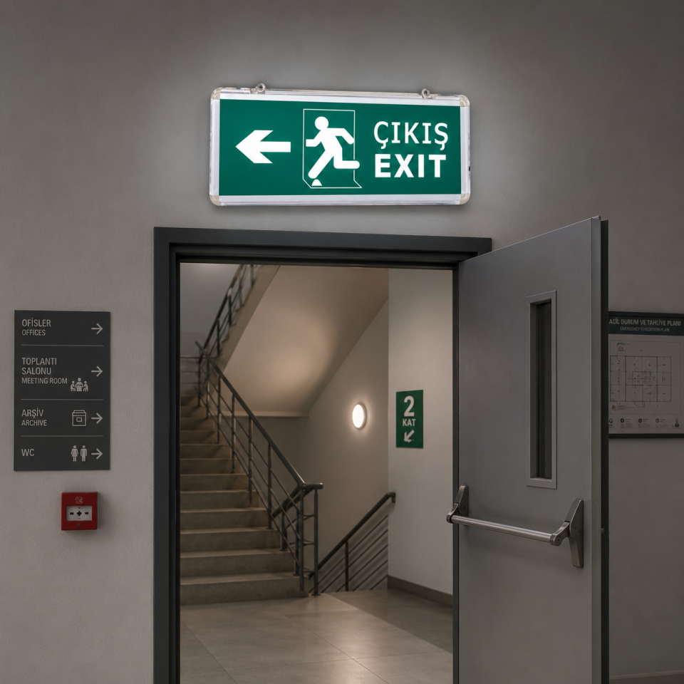 CATA CT-9170 3W Exit Acil Çıkış Levhası
