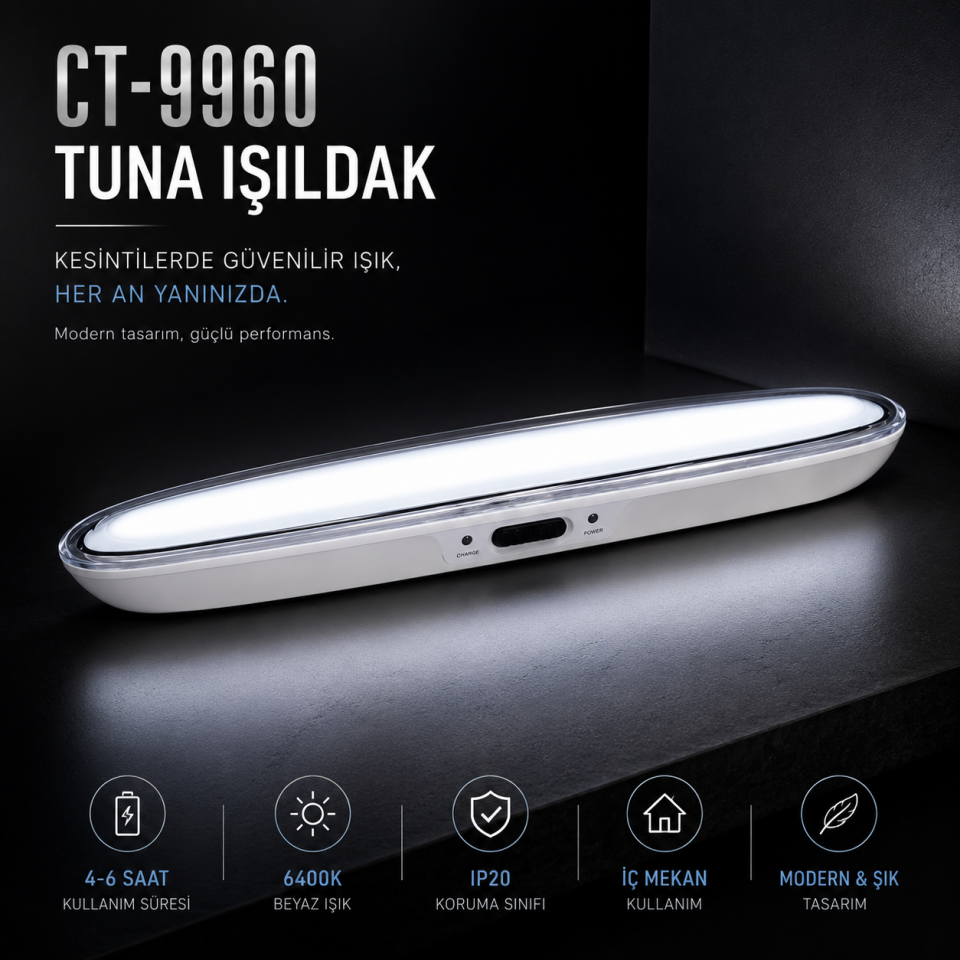 CATA CT-9960 Tuna 60 Ledli Işıldak