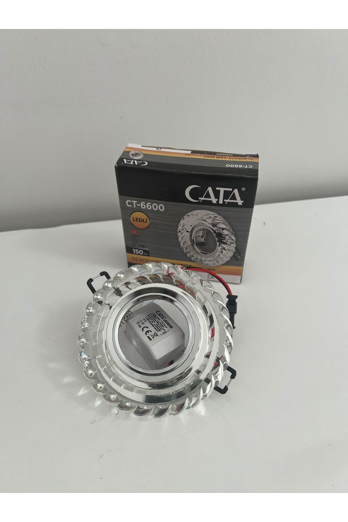 CATA DEKORATİF CAM SPOT LEDLİ 3W (GARDENYA)