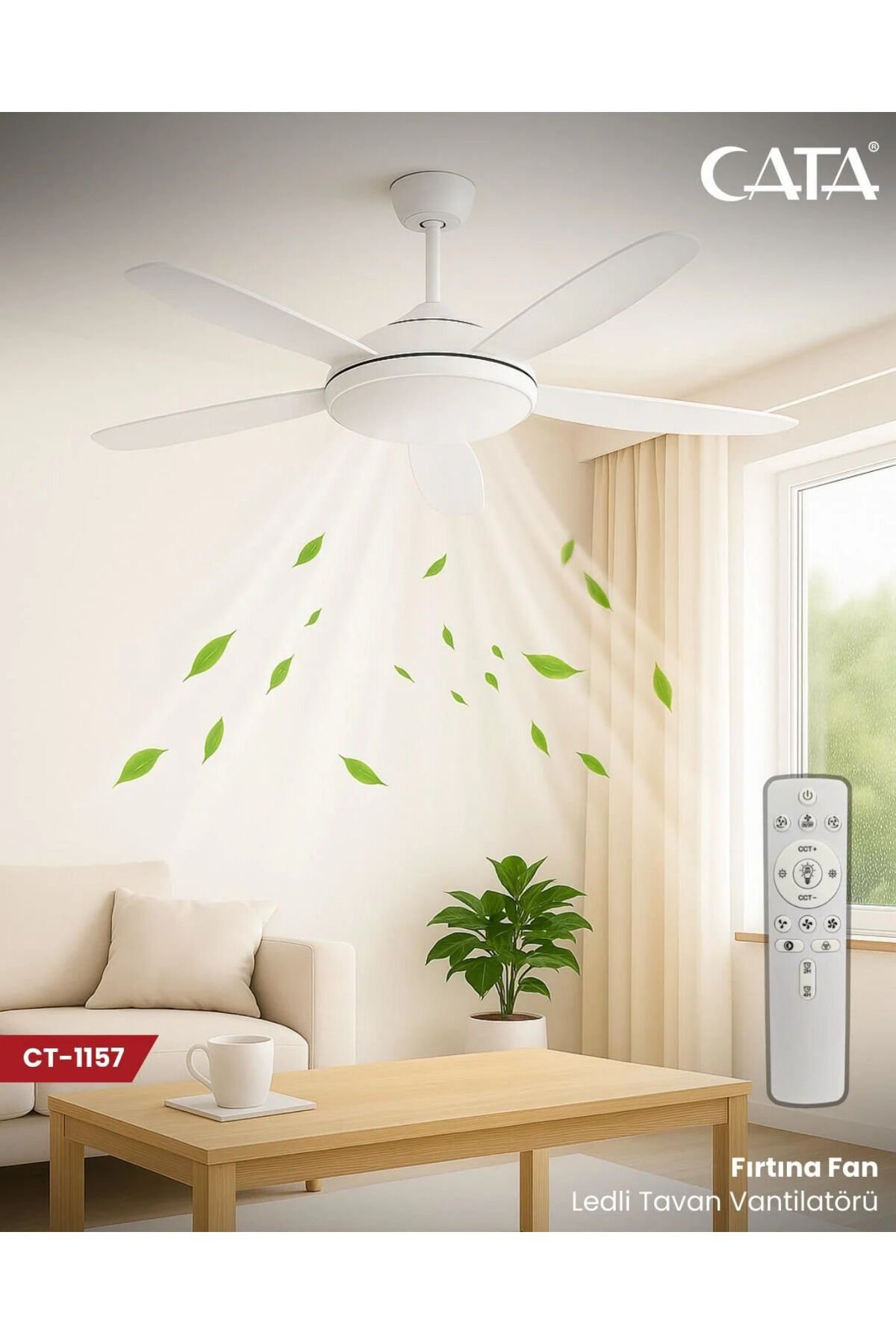122w Fırtına Fan Led Ampul E27 Duylu CT-1157