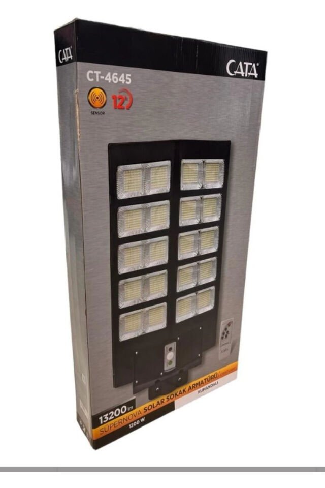 Süpernova 1200w Solar Sokak Armatürü (kumanda