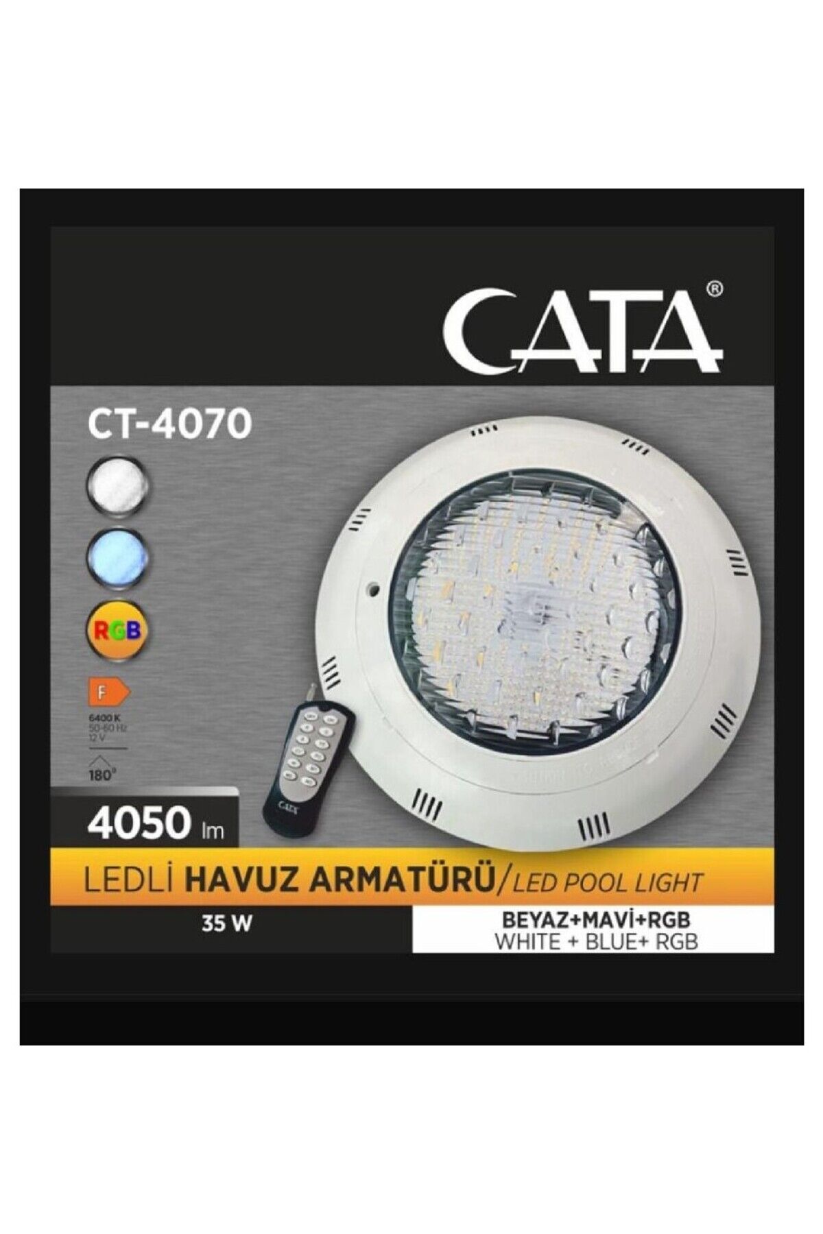 CT-4070 Rgb Ledli Havuz Armatürü 35 W Kumandalı
