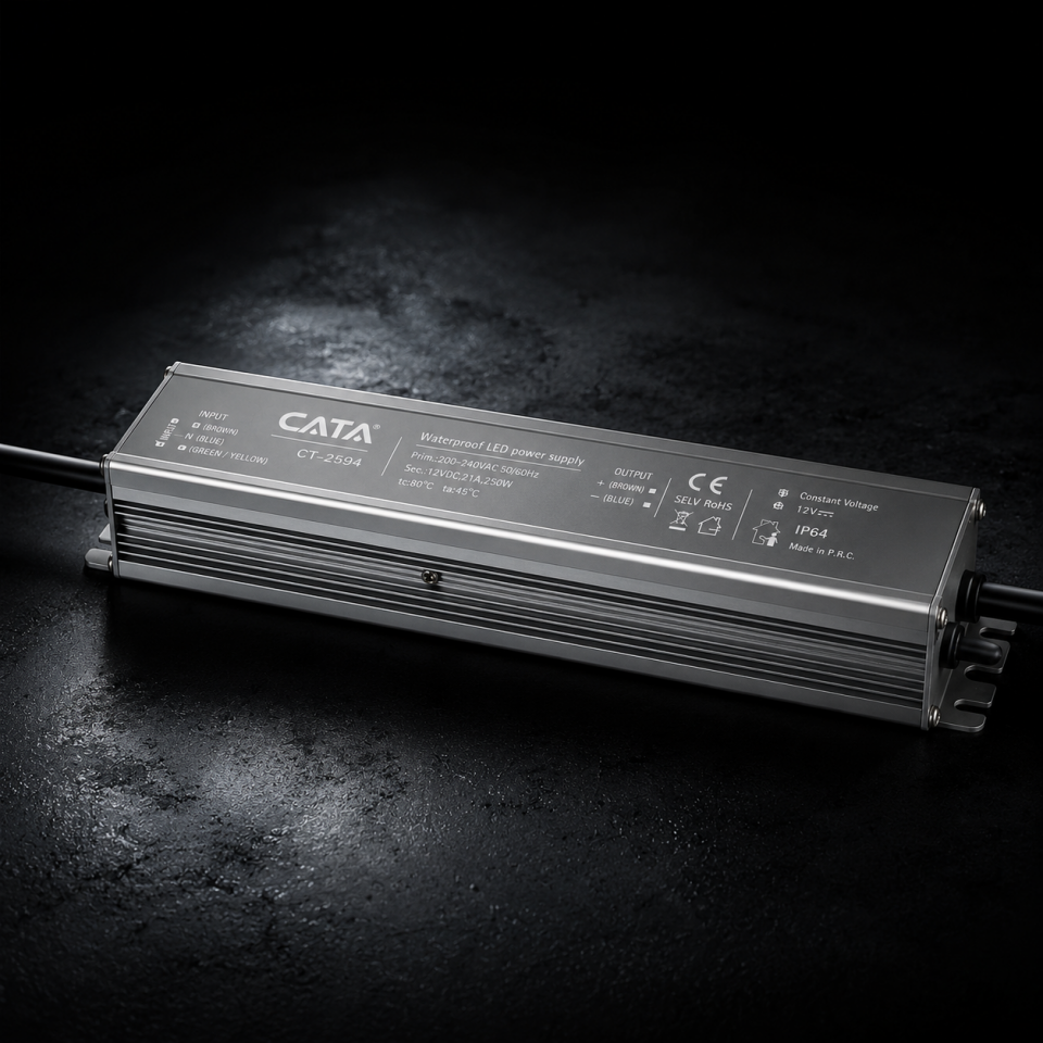 CATA CT-2594 21A 250W Dış Mekân LED Trafosu 12V DC IP64