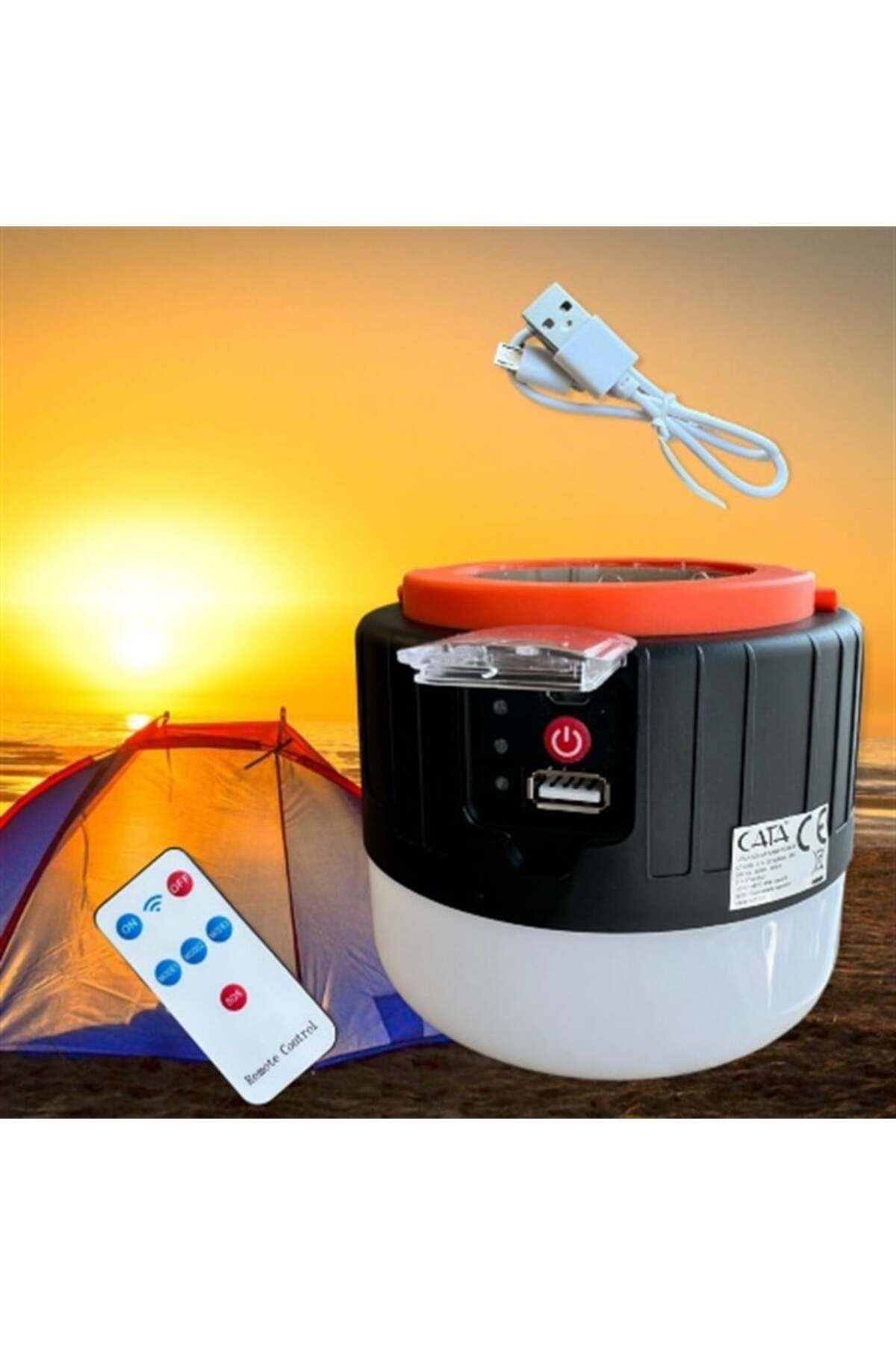CT-4289 Urla 5W Solar Kamp Feneri Beyaz Işık