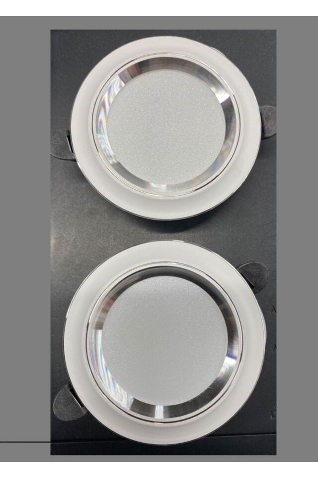 10 ADET 6 W Sıva Altı Cob Led Beyaz-krom Kasa Spot Gömme Tavan Armatürü 3 Renk Ct-5257 (10 ADET)