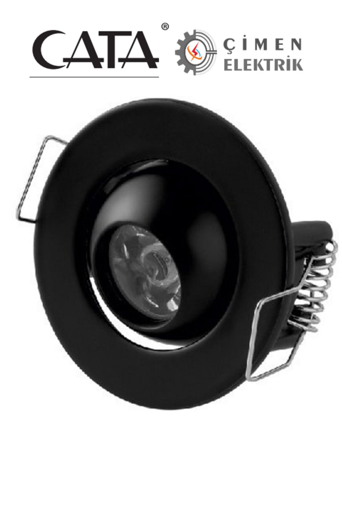 CT 5268 1.5W Siyah Kasa Led Spot 6400K Beyaz Işık