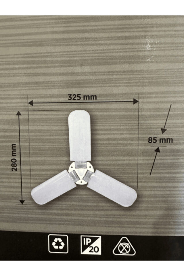 CT-1152 42W 6400K (Beyaz Işık) E27 Duylu Led Pervane Ampul