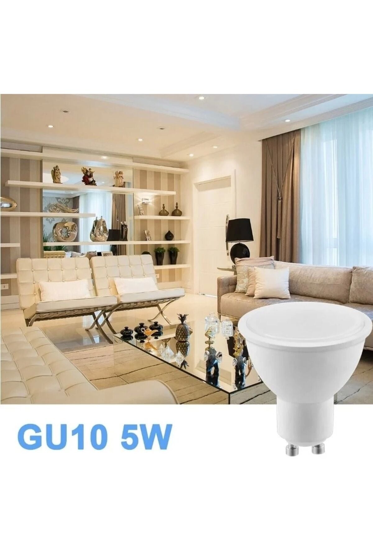 Ct-4240 5w 220v Gu-10 Duylu Led Ampul Beyaz 5 Adet