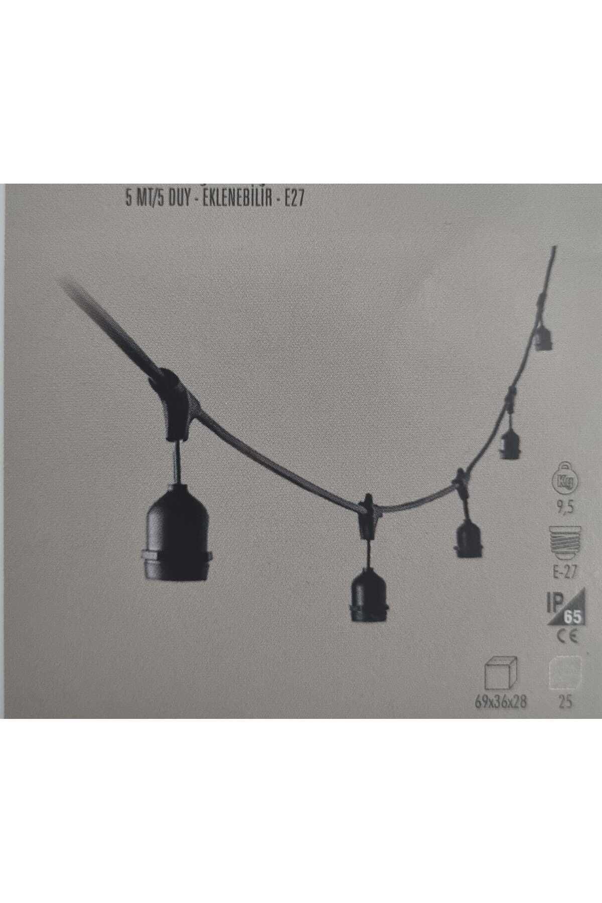 Ct-7069 Sarmaşık Dış Mekan Eklenebilir DUY (5Mt-5 Duy)