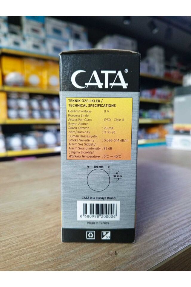 CT-9451 Pilli Duman Dedektörü ( Pil Hariçtir )