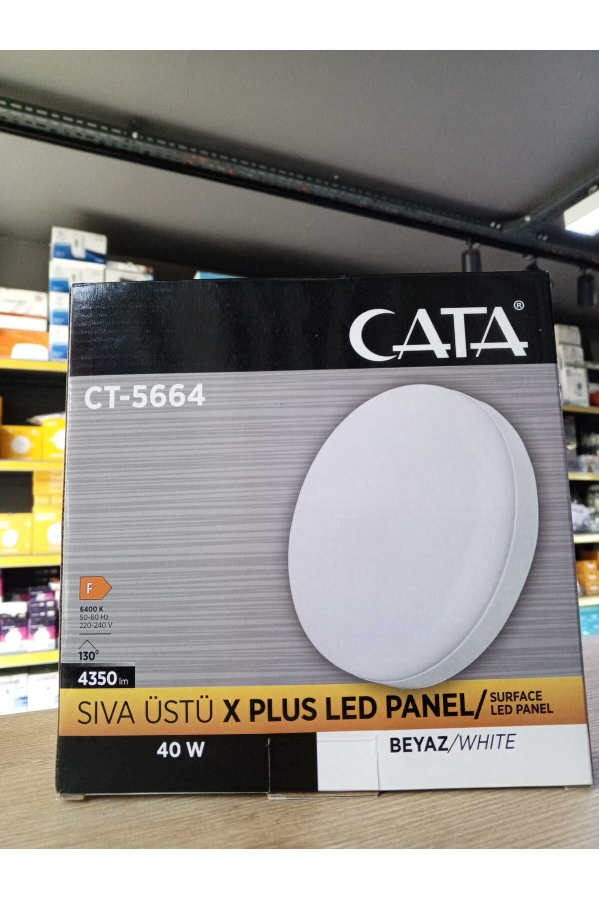 Ct-5664 40 Watt Sıva Üstü Yuvarlak Xplus Led Panel Beyaz Işık