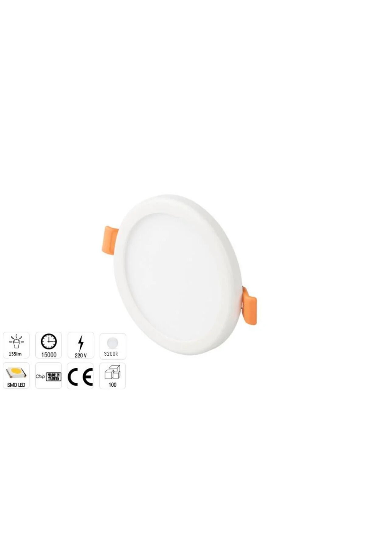 5 Adet Cata Ct 5645 Led Spot 6w 3200k Gün Işığı