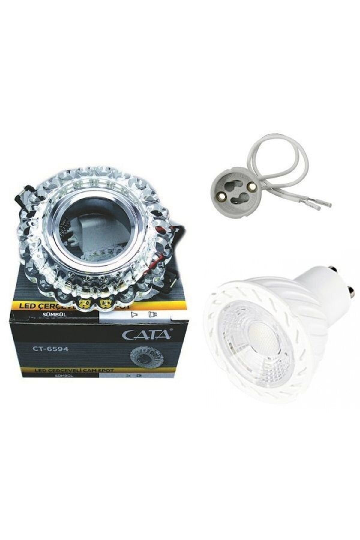 Dekoratif Kristal Cam Spot Günışığı Ampül+duy Ct-6594 Sümbül  Uyumlu