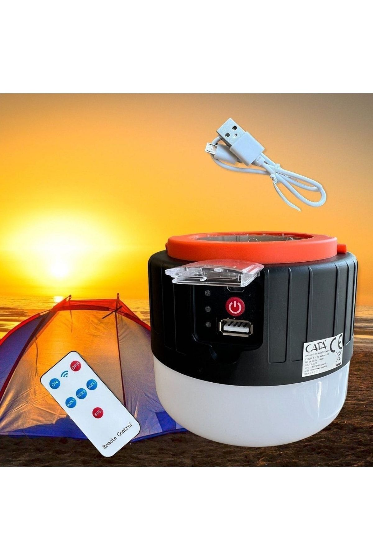 Hazar Güneş Enerjili El Feneri Ct-4289