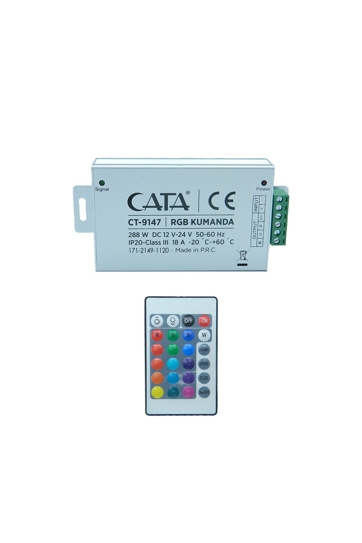 Rgb Şerit Led Için Modül Ve Uzaktan Kumanda Rgb Renk Kontrolcüsü Ct-9147