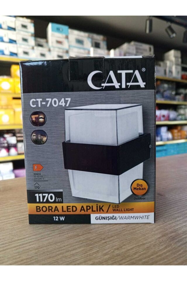 Ct-7047 Çift Yönlü Prizma Bora Led Aplik 10w Gün Işığı 3200k Iç Mekan Ve Dış Mekan