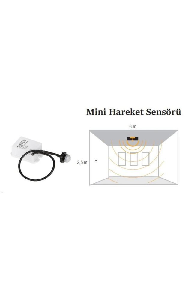 Ct-9188 Mini Tip Sensör Sıva Altı Sensör 360 Derece 800W