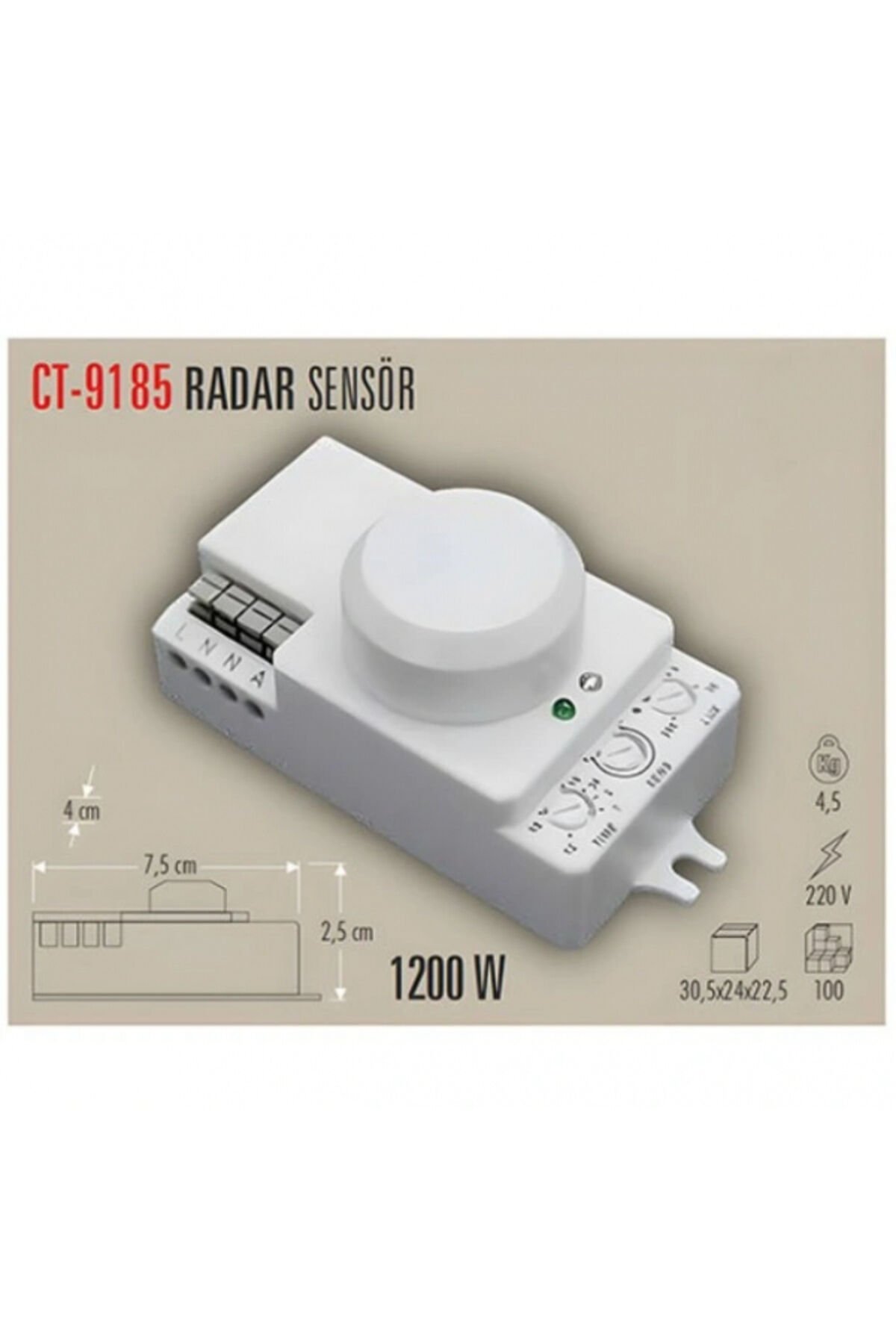 Radar Hareket Sensörü Ct-9185