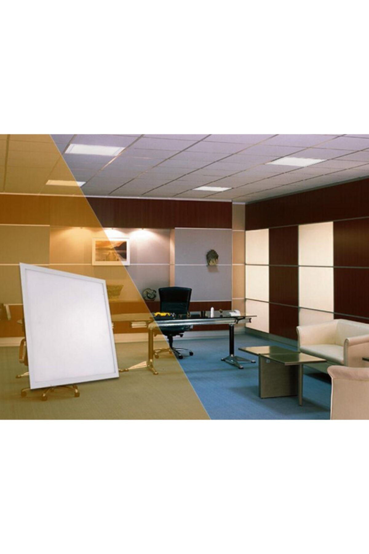 50 W Led Panel Armatür Ct-5281 - Beyaz Işık Kasa Dahil