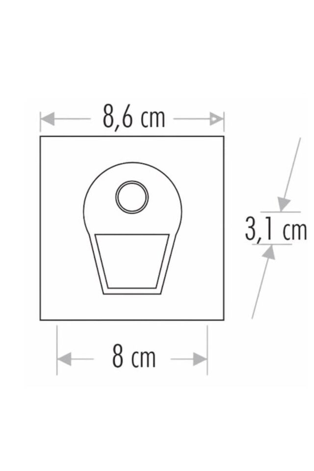 Sensörlü Koridor Aydınlatması Beyaz Gövde Fotoselli Gunışığı Işık CT-5170-G