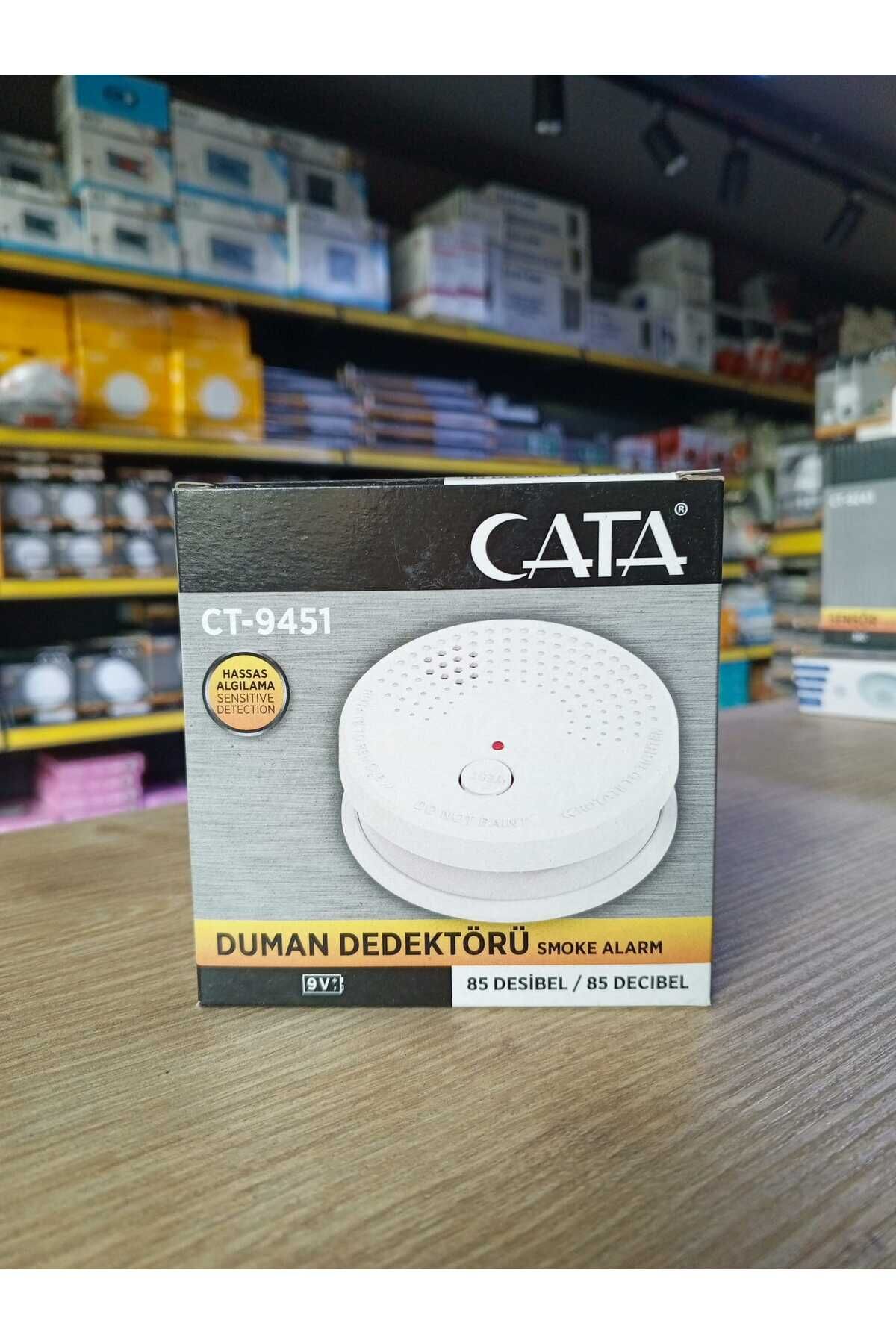 CT-9451 Pilli Duman Dedektörü ( Pil Hariçtir ) renkli