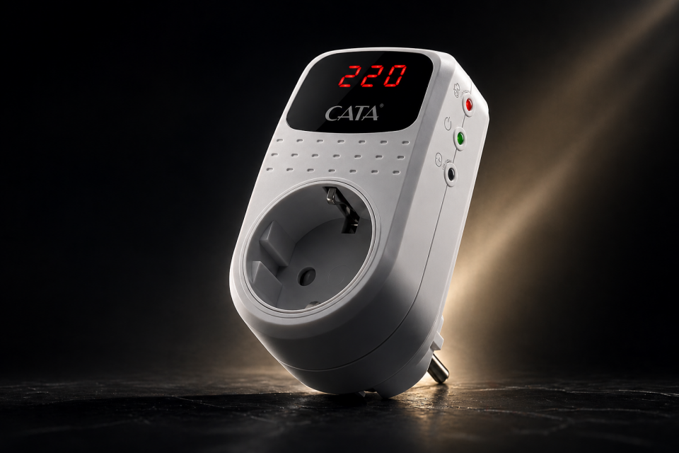 CATA CT-9187 Dijital Akım Korumalı Priz