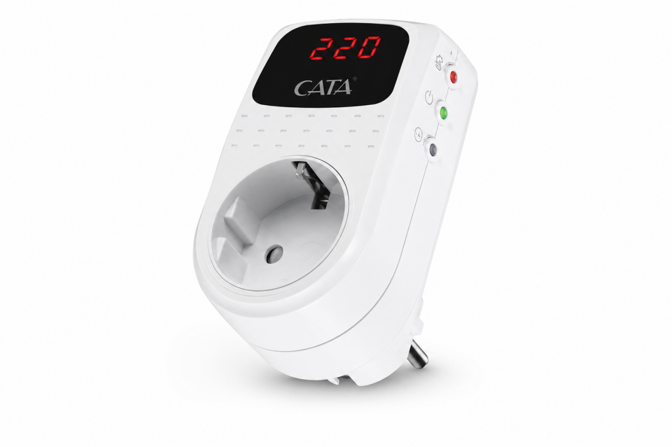 CATA CT-9187 Dijital Akım Korumalı Priz